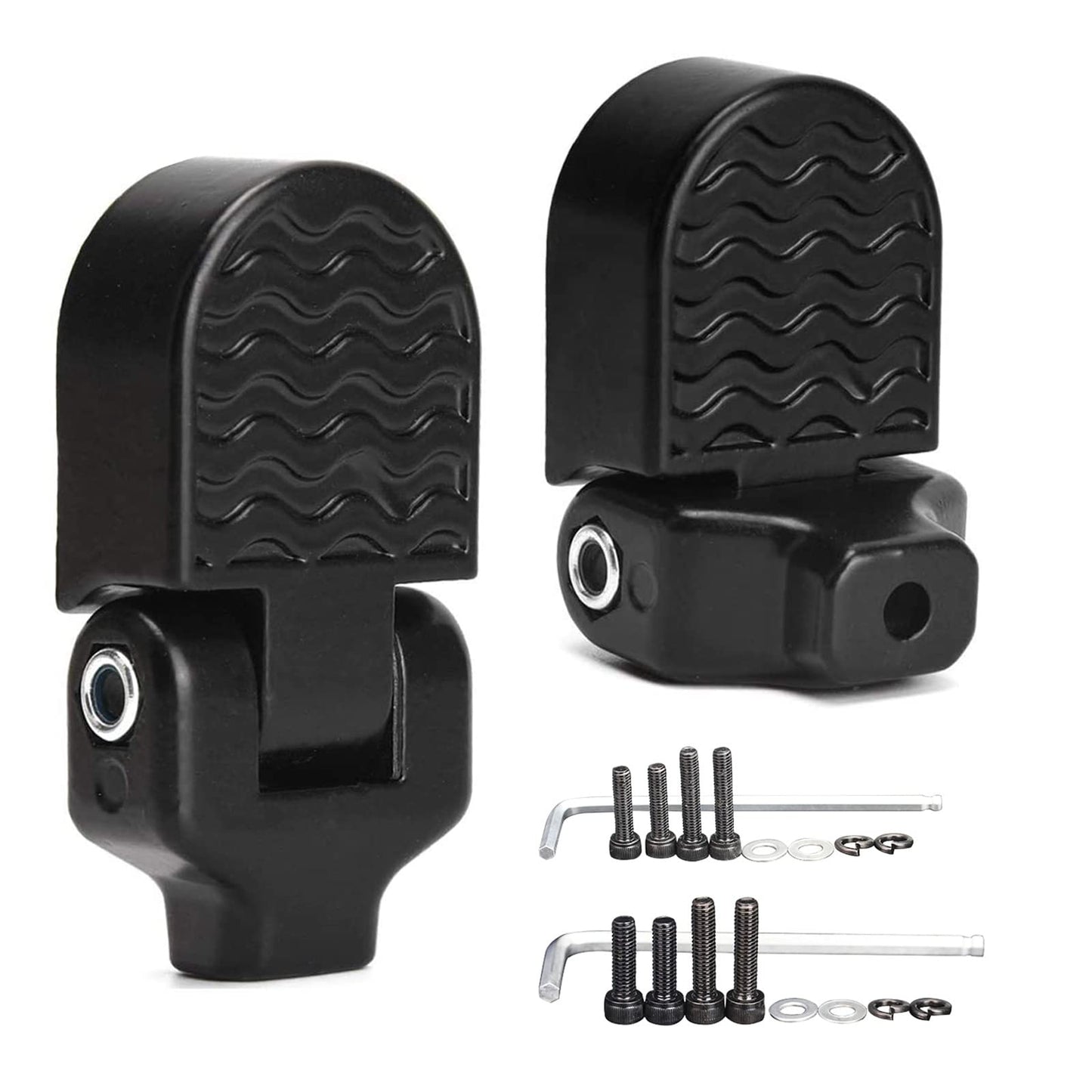 LOOEEL 1 Pair Mini Bicycle Rear Pedals Folding Rear Seat Footrest Pedals Cycling Accessories for Mountain Bike,Folding Bicycle