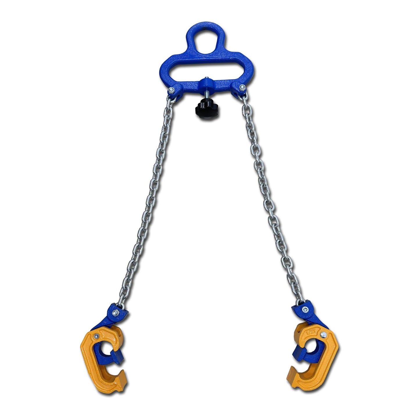 1Ton Barrel Lifting Chain for Plastic & Steel Drums 2204LBS 20in Length, 2 Hooks Chain Drum Lifter Barrel clamp for 30 & 55 Gallon Metal/Plastic Drum Barrel, Fits for Crane, Forklift【1T- 2Hooks】