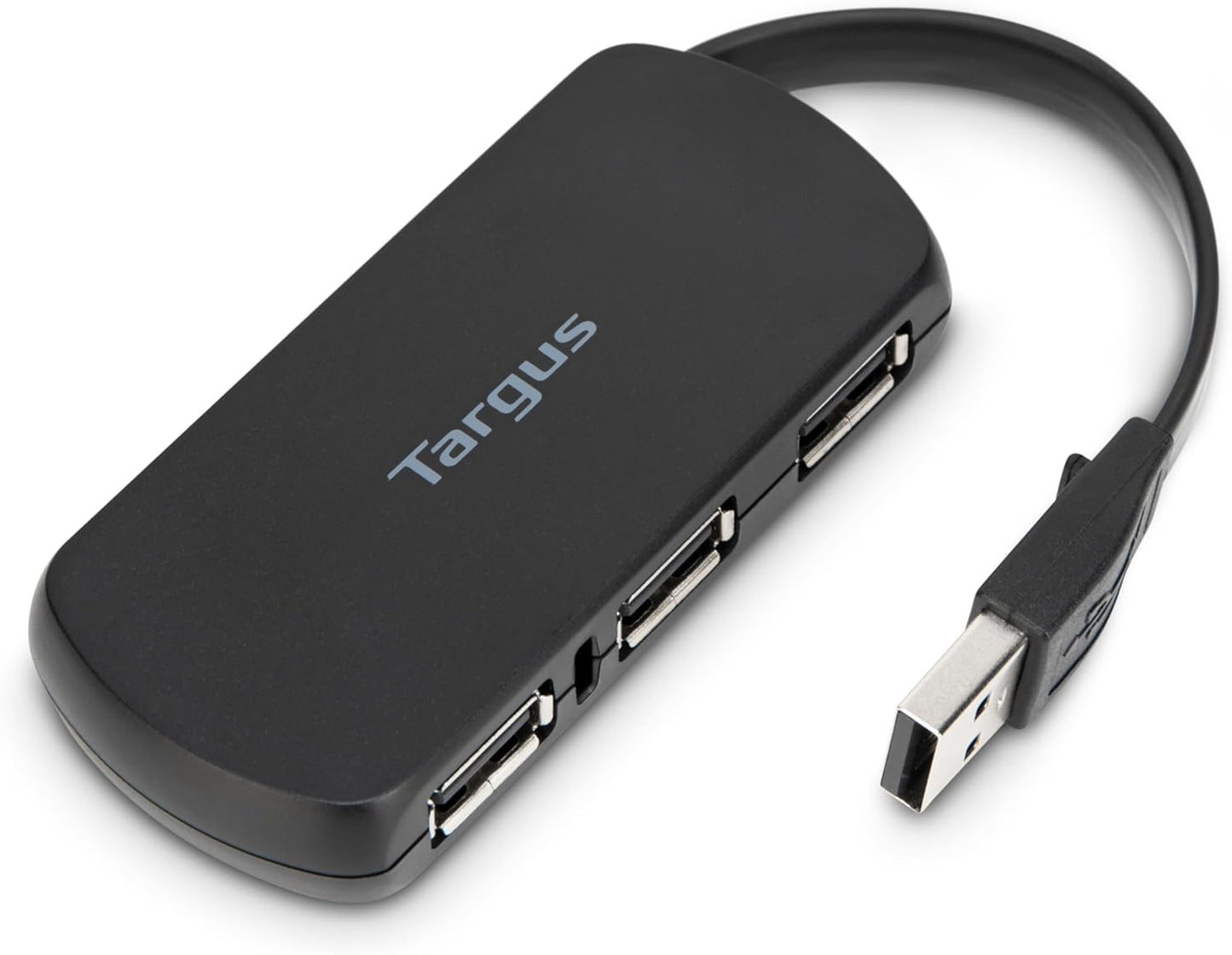 Targus 4-Port 2.0 (ACH114US) USB Hub, Black - Compatible with PC and Mac, Sleek and Travel Friendly
