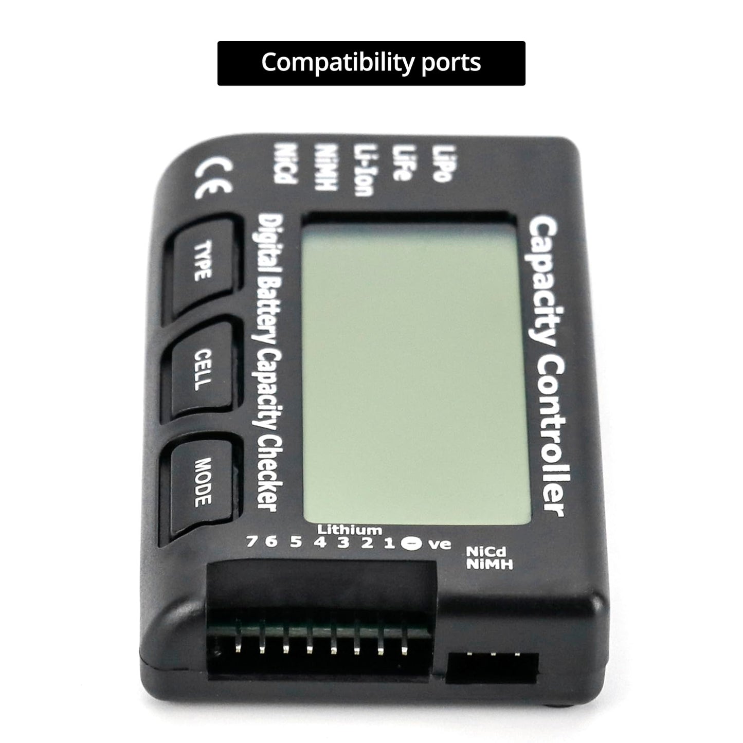 27S 2 Pack, QWORK RC Battery Capacity Checker LiPo Liion NiMH MultiMode Voltage Display for Drone, RC Car & Airplane