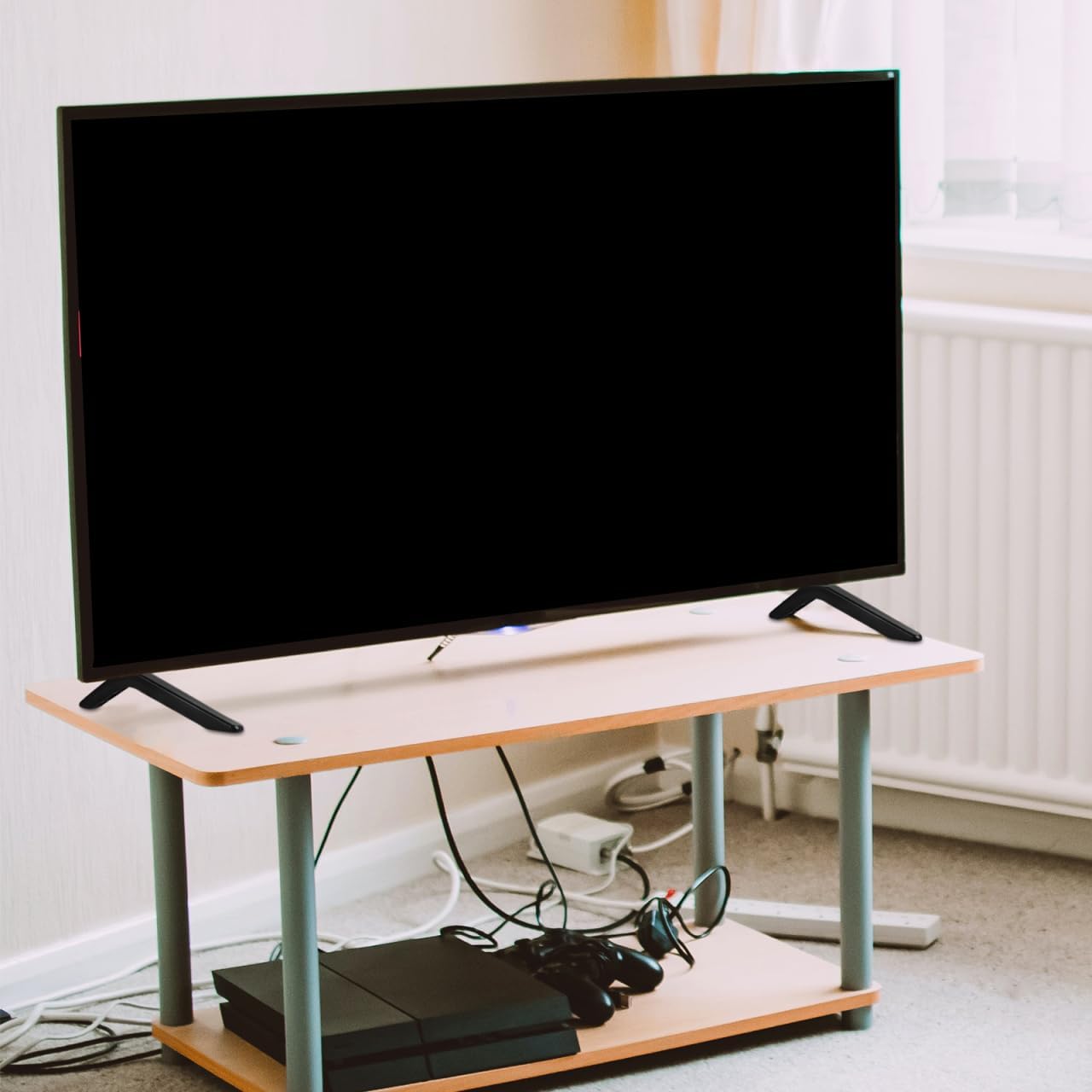 40 Inch Universal TV Stand Legs with Screws Replacement TV Feet for LCD LED Plasma Tabletop Base Stand Legs Television