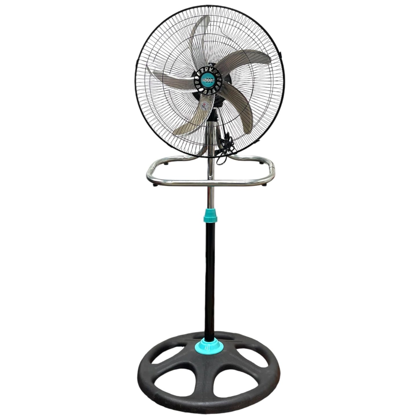 ZNERGY 2 Packs 3850CFM 18inch 2in1 Modern Industrial Floor and Stand Fans Metal Blades 3 Speeds Oscillation Adjustable Heights for Livingroom, Dining Room, Bedroom, Dorms, Garage and Kitchen