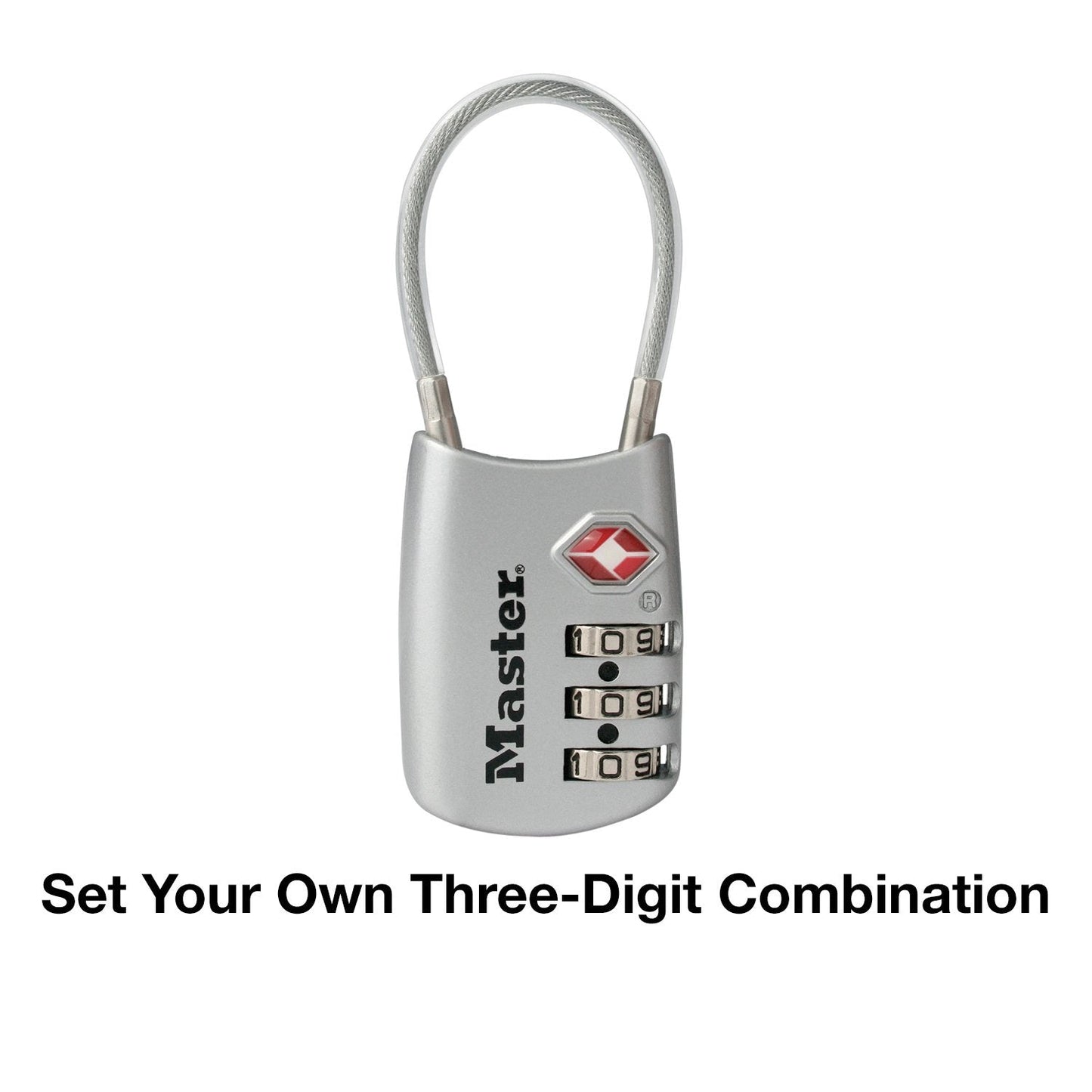 Master Lock 4688D Set Your Own Combination TSA Approved Luggage Lock, 1 Pack, Assorted