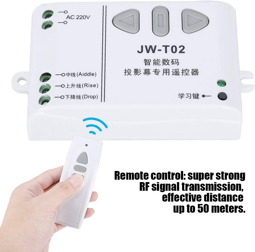 Mugast Control(433Mhz) Projector Screen Projection Screen Up Down Reversing Controller with Remote