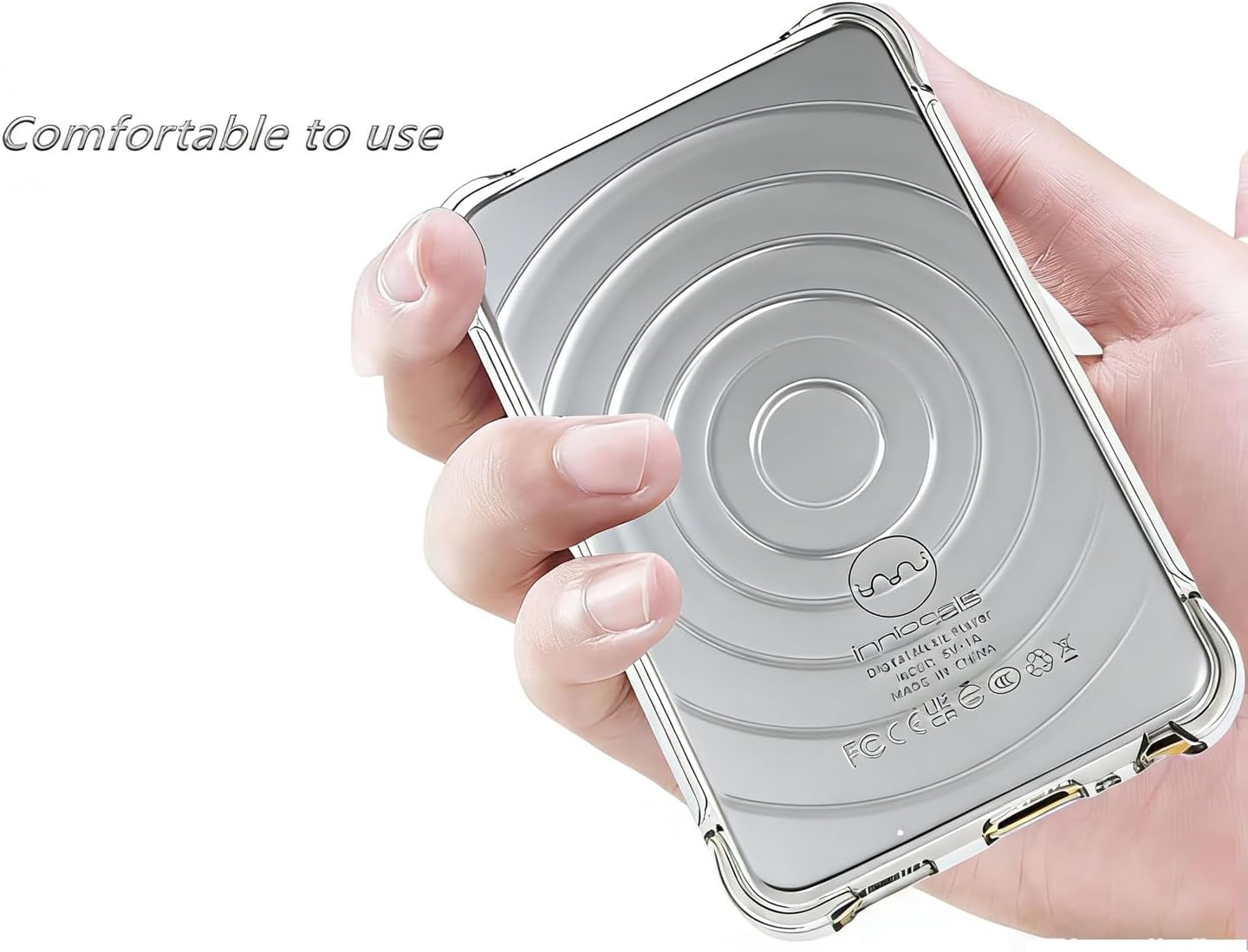 Fotosuncy Y1 Mp3 for innioasis Player Case, Anti-Slip and Scratch Resistant, Lightweight Flexible Shockproof Protective