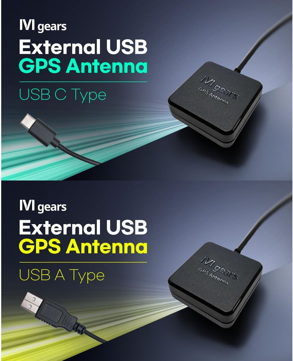 Mgears USB GPS Receiver Antenna for Navigation Laptop PC Car Marine (USB A-Type)