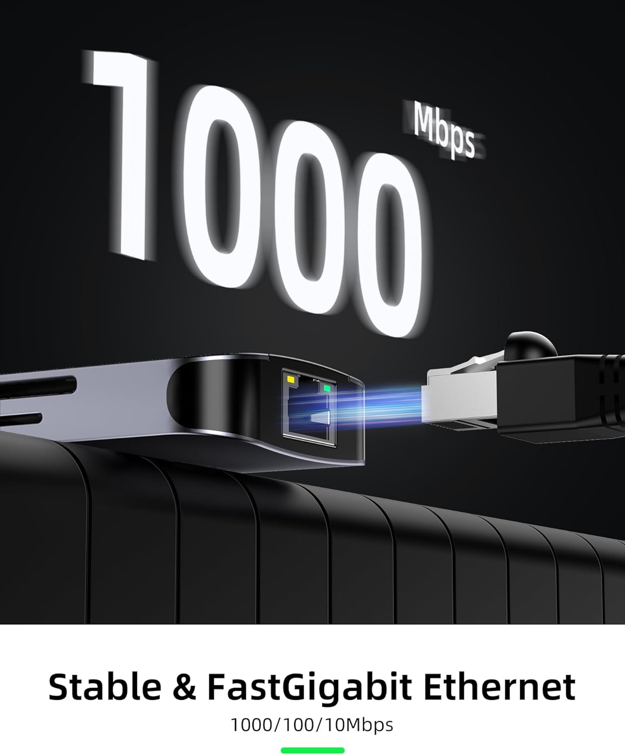 fairikabe 10 1, 1Gbps 100W 3.5 USB C Docking Station Dual Monitor in USB-C Hub to HDMI VGA Adapter with Ethernet
