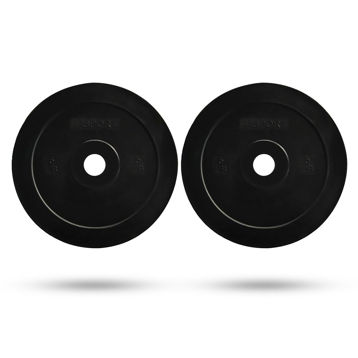 44SPORT 5 Pound Fractional Olympic Bumper Plates - Set of 2