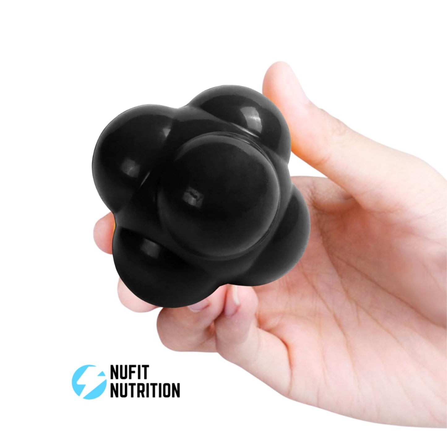 NuFit Sports Reaction Speed and Agility Training Ball - Baseball, Soccer, Volleyball, Basketball, and Tennis Reflex Trainer Equipment One Size
