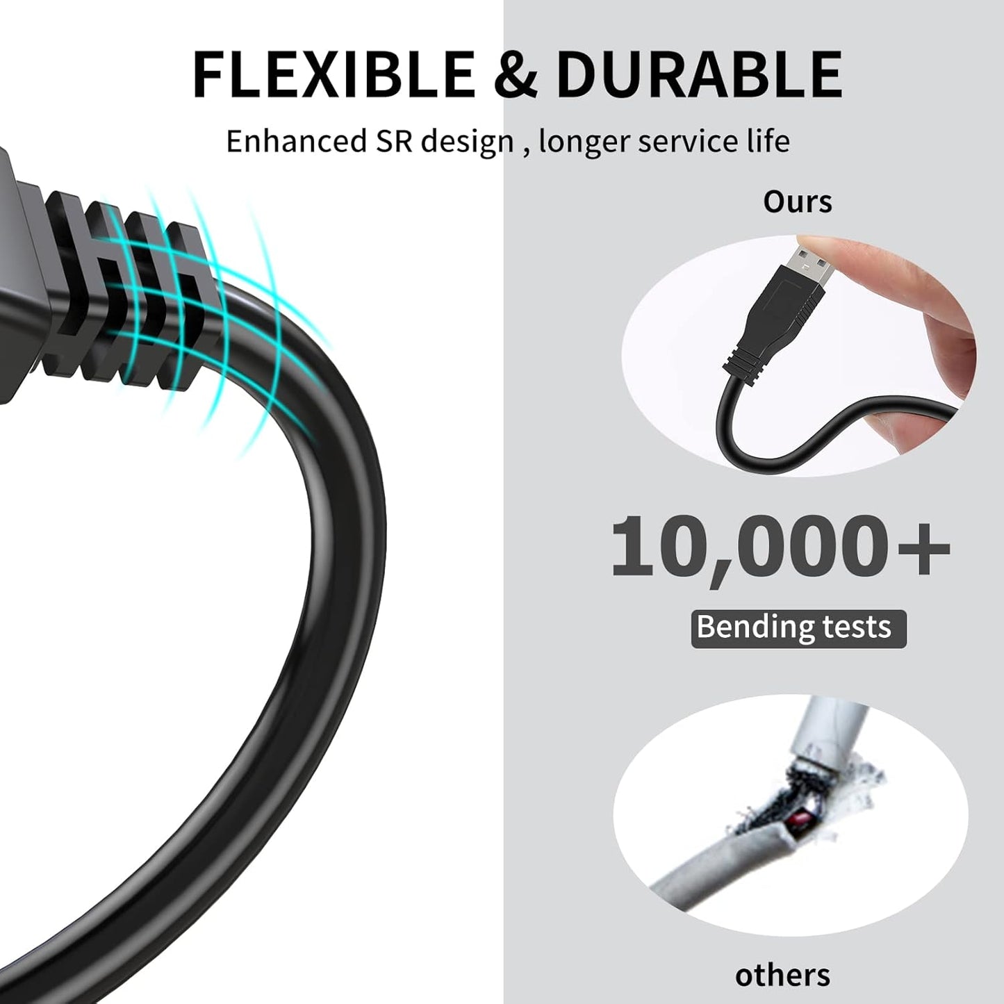LDKCOK 50FT 2.0 chipset Active USB Extension Cable Male to Female with A Extension Signal Booster - Active