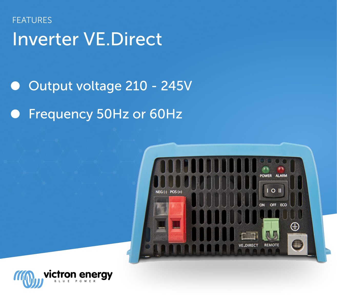 Victron Energy 1200VA 24-Volt 120V AC Pure Sine Wave Inverter - NEMA 5-15R