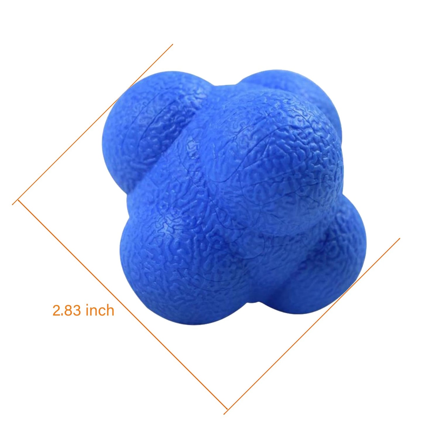 AIRLAXER Reaction Ball,Reflex Ball for Hand Eye Coordination Training,2.83 inch,Pack of 3-Blue,Grey,Green.