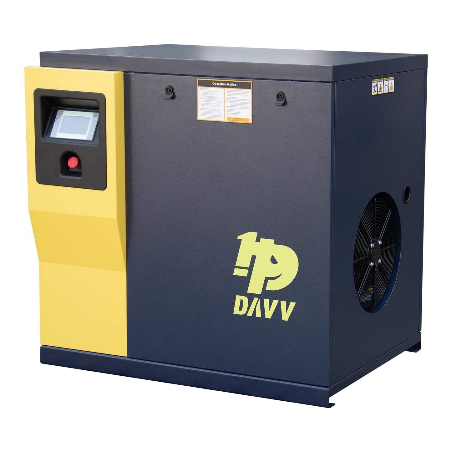 HPDAVV DV-10A Rotary Screw Air Compressor 230V/3Ph 7.5KW 10HP 125PSI 35CFM Heavy Duty Air Compressed System for Small Machining & Fabrication Workshops, Automotive
