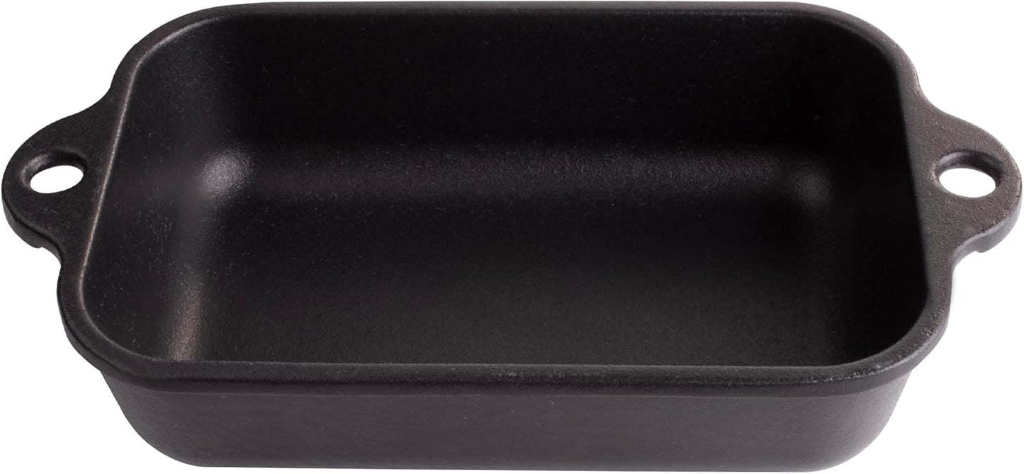 Victoria Mini Lasagna Pan - Preseasoned Cast Iron Roaster for Casseroles & Sides | Made in Colombia