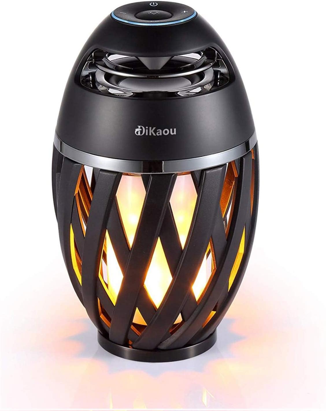 DiKaou BT4.2 Led Flame Table lamp, Torch Atmosphere Bluetooth Speakers&Outdoor Portable Stereo Speaker with HD Audio