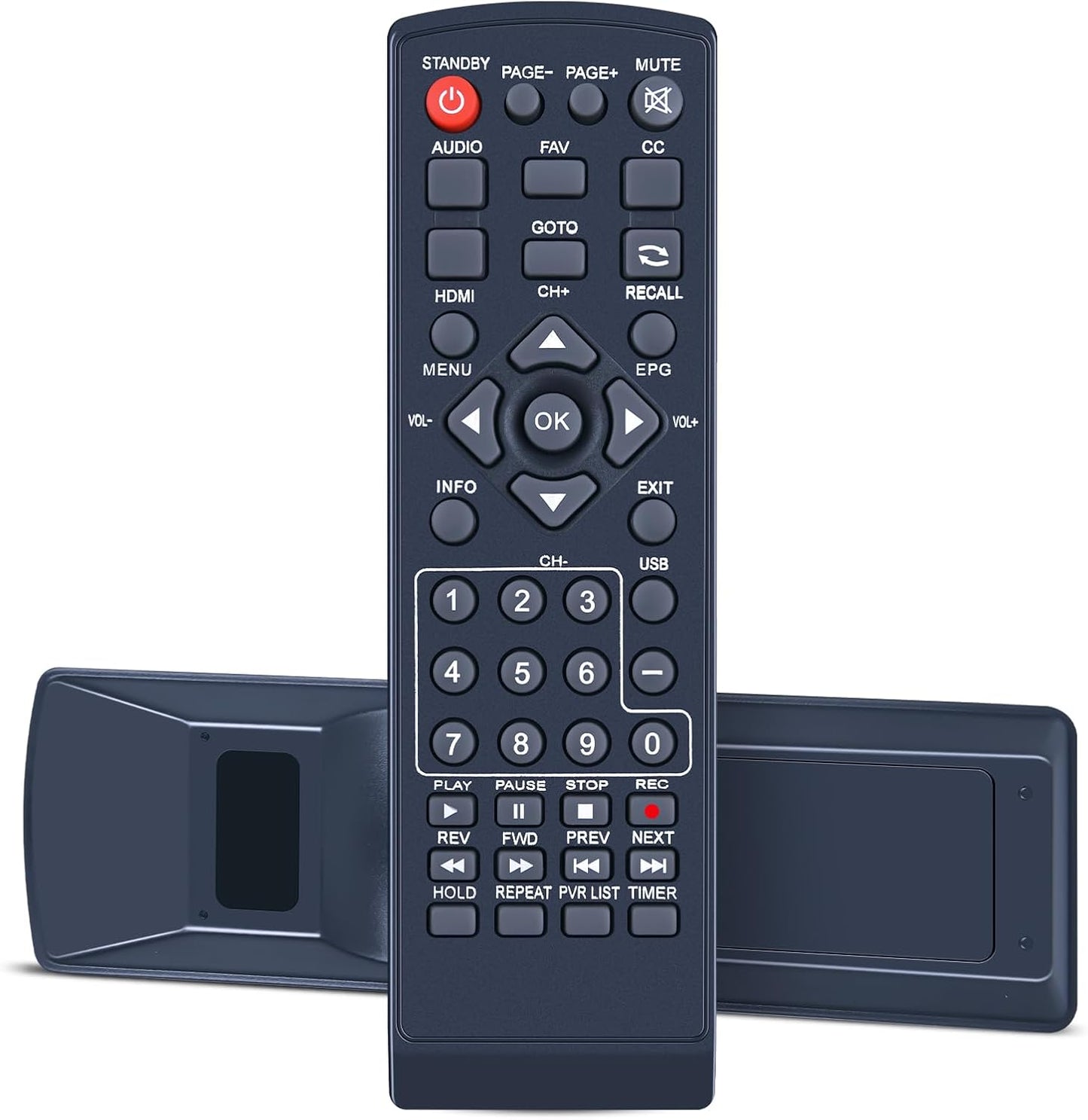 RYQIF TVTR149B Replacement Remote Control fits GPX Digital TV Tuner and Recorder