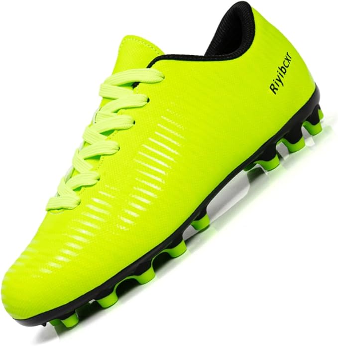 Women Soccer Cleats Lace-Up Turf Football Shoes Indoor Outdoor Low-Top Fustal Soccer Training