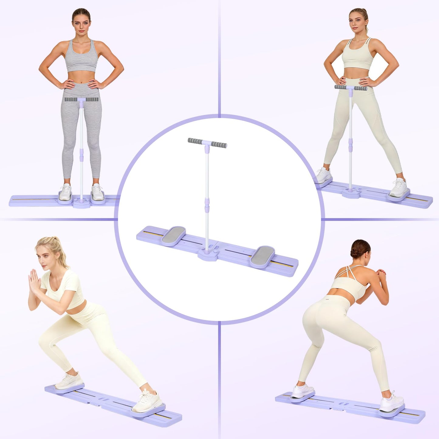 Skierg Machine, Portable Ski Machine, Foldable Leg Exercise Equipment, Full Body Shaping Workout Machine Perfect for Home, Gym, Office, Yard