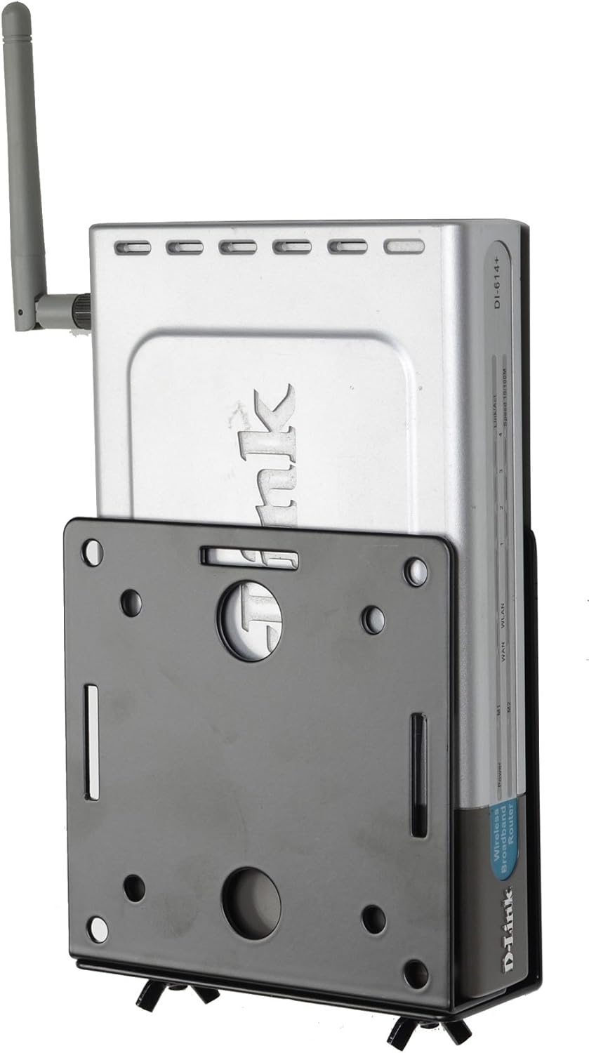 VideoSecu MTC02B 1QJ Adjustable Small Device Wall-Mounted Bracket for Cable Box Digital TV Media Players Game Consoles