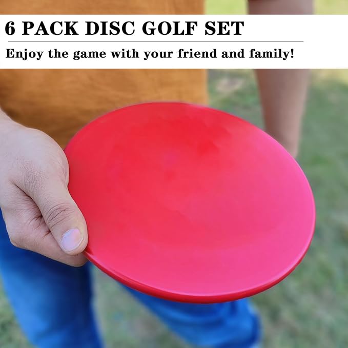 Disc Golf Mid Range | Flying Golf Discs Set of 6 for Beginners – DIY Your Discs