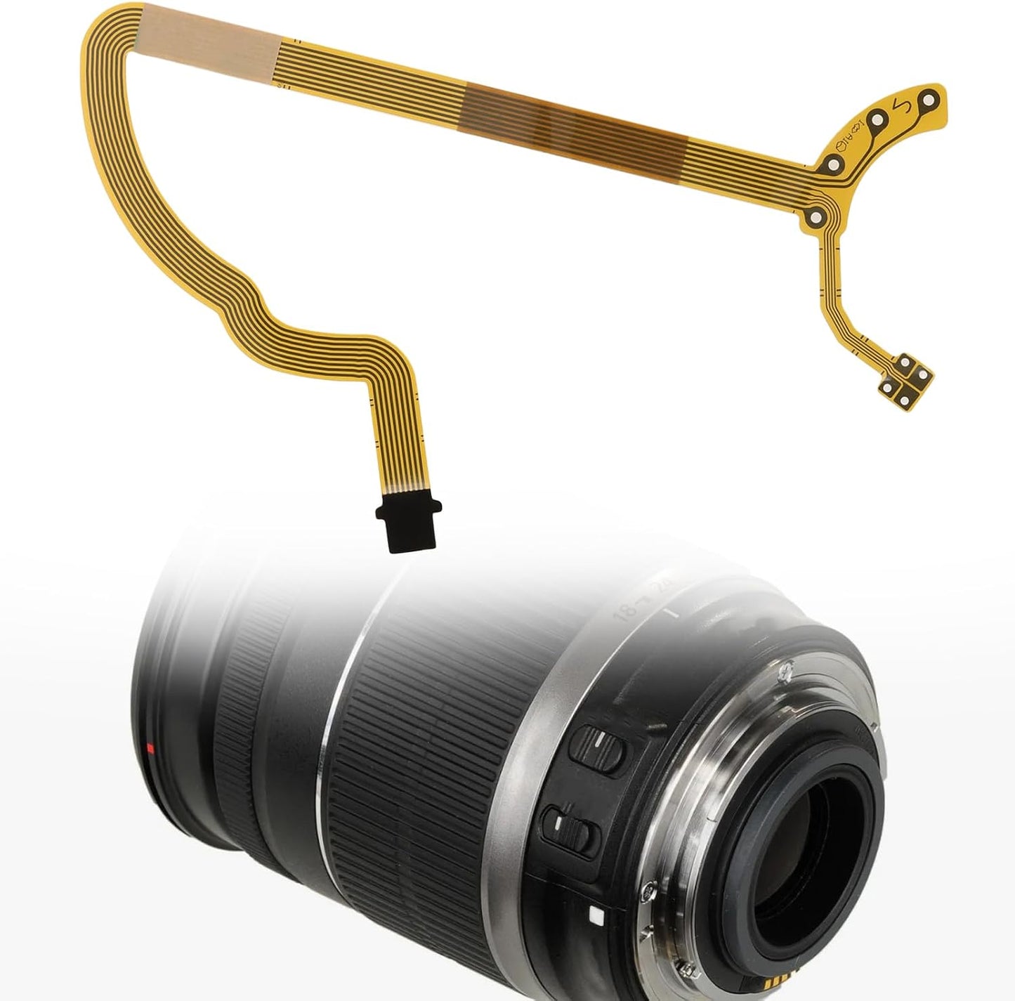Be In Your Mind 2pcs 17-85mm f/4-5.6 Lens Aperture Flex Ribbon Replacement Cable Compatible with Canon EF-S