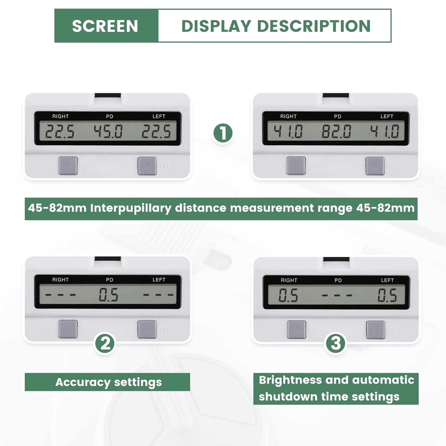 Huanyu Optical Digital Pupilometer 45-82mm Pupil Meter PD Meter and Huanyu Frame Warmer 158-286℉ Eyeglass Frame Heater 600W Bundle