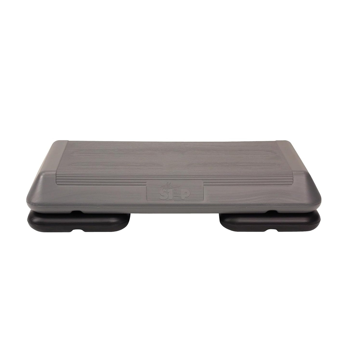 The Step (Made in USA) Original Aerobic Platform – Circuit Size Grey Aerobic Platform and Original Black Risers