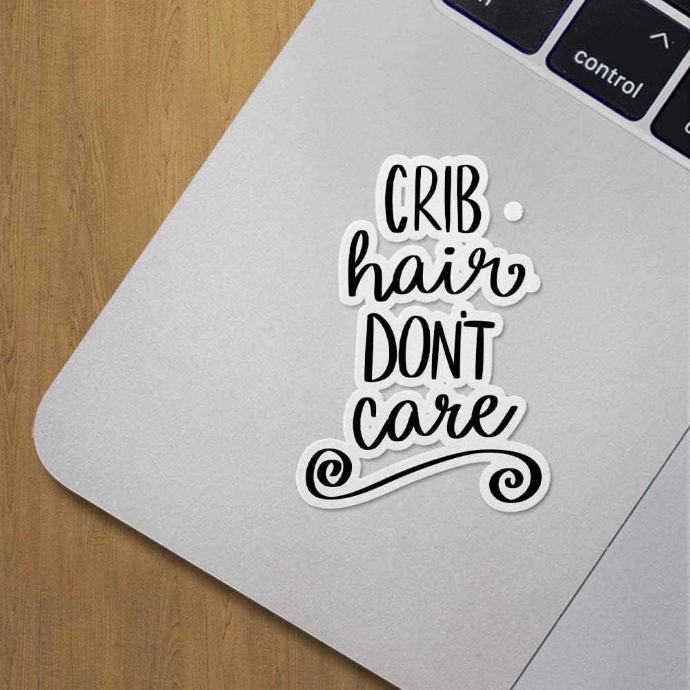 ANDVER3g8565bBL Decal Stickers of Crib Hair Dont Care Premium Indoor (No Waterproof) Vinyl Decal Stickers for Laptop