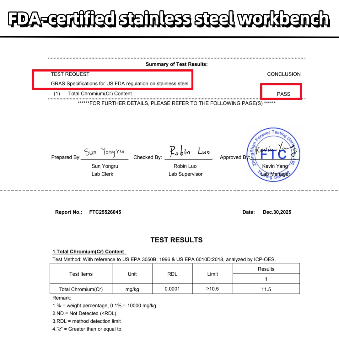 Stainless Steel Table with Wheels for Food Preparation and Work, Multi-Size Optional, Three-Layer Variable Two-Layer Metal Commercial Workbench Outdoor, Restaurant, Kitchen (48" Lx24 Wx34 H)