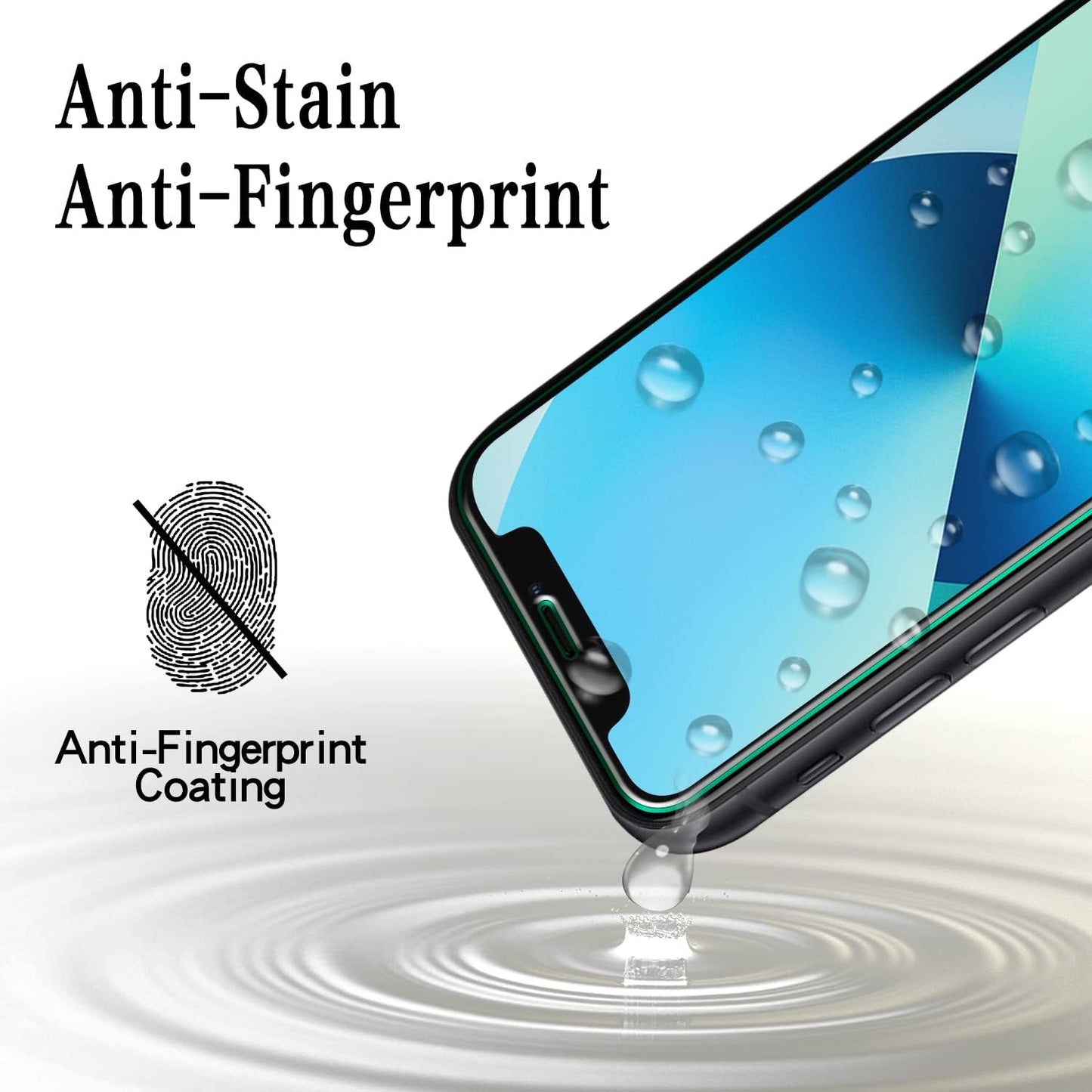 [2 Pack 11 MAYtobe Screen Protector for iPhone and iPhone XR Tempered Glass, Anti-Scratch, Bubble Free, Easy