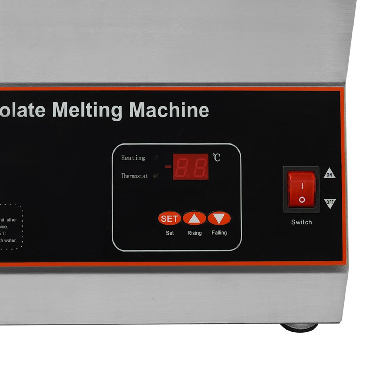 Chocolate Melting Machine, 500W Electric Chocolate Melter, 26.46 Lbs Capacity Chocolate-melting Pot with Adjustable Temperature for Hotels Restaurants BakeriesCoffee Shops