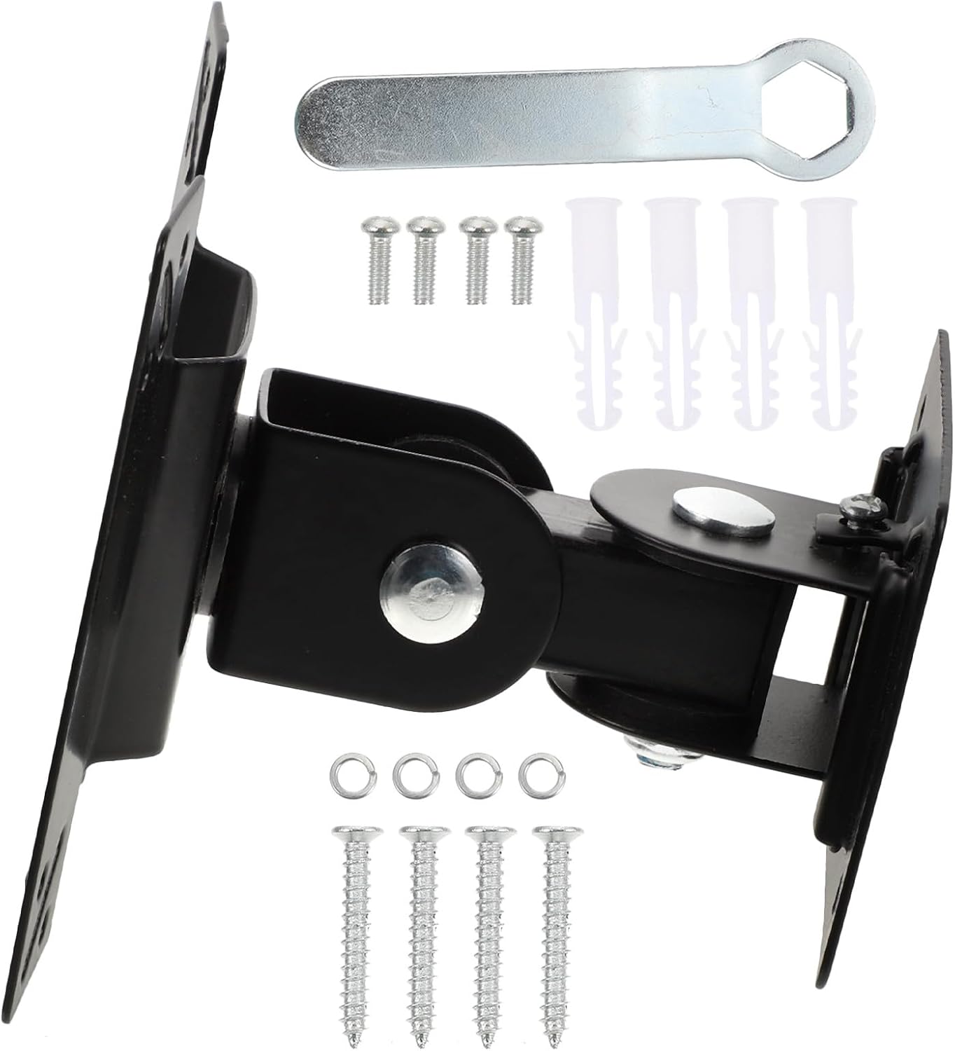 UTHCLO 360-degree 14-27 Inch Adjustable Wall Mount Tv Stand and Monitor Bracket Rotation Metal Shaft for Screens
