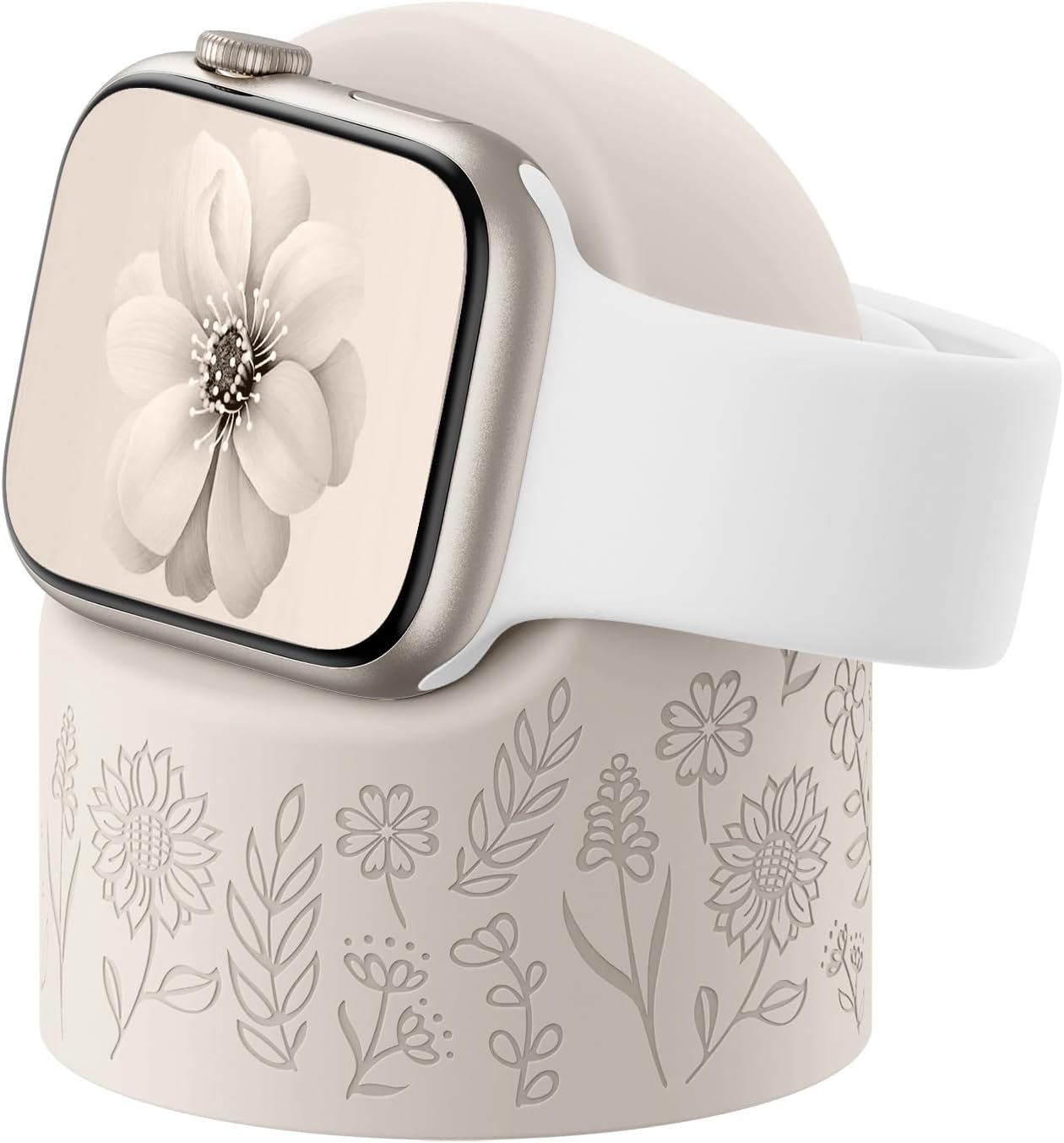 Comvin 11 10 9 8 7 6 5 4 3 2 1 (49mm 46mm 45mm 44mm 42mm 41mm 40mm 38mm), Charger Stand Compatible with Apple Watch