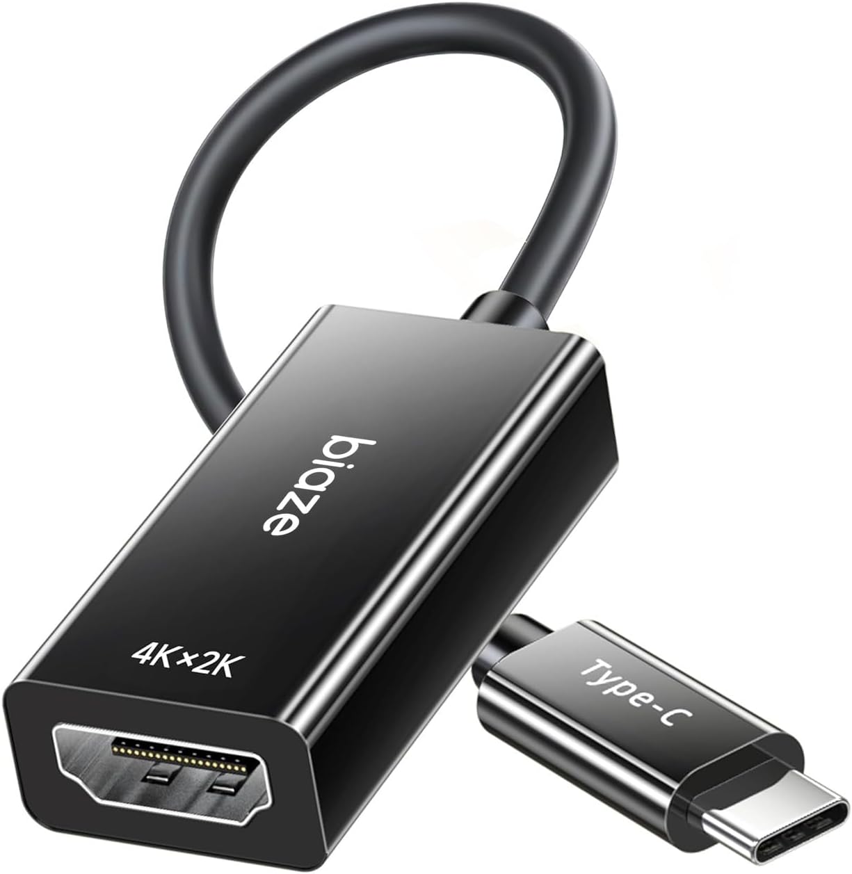 biaze 4K@60Hz, M1/M2, 15/14, USB C to HDMI Adapter Type-C Thunderbolt with Dynamic HDR, Compatible with MacBook Pro/Air