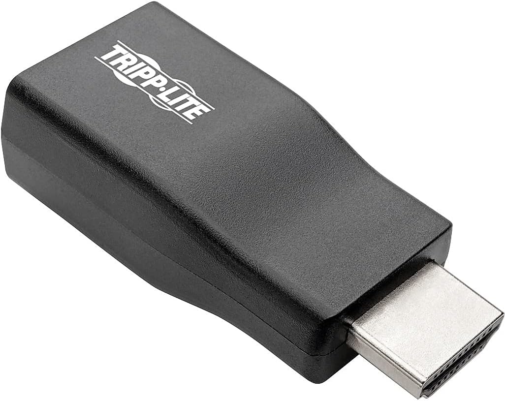 TRIPP LITE 3.5mm 1080p (P131-000-A) Compact HDMI to VGA Adapter, Audio Port, Video, for use with Computers, Laptops