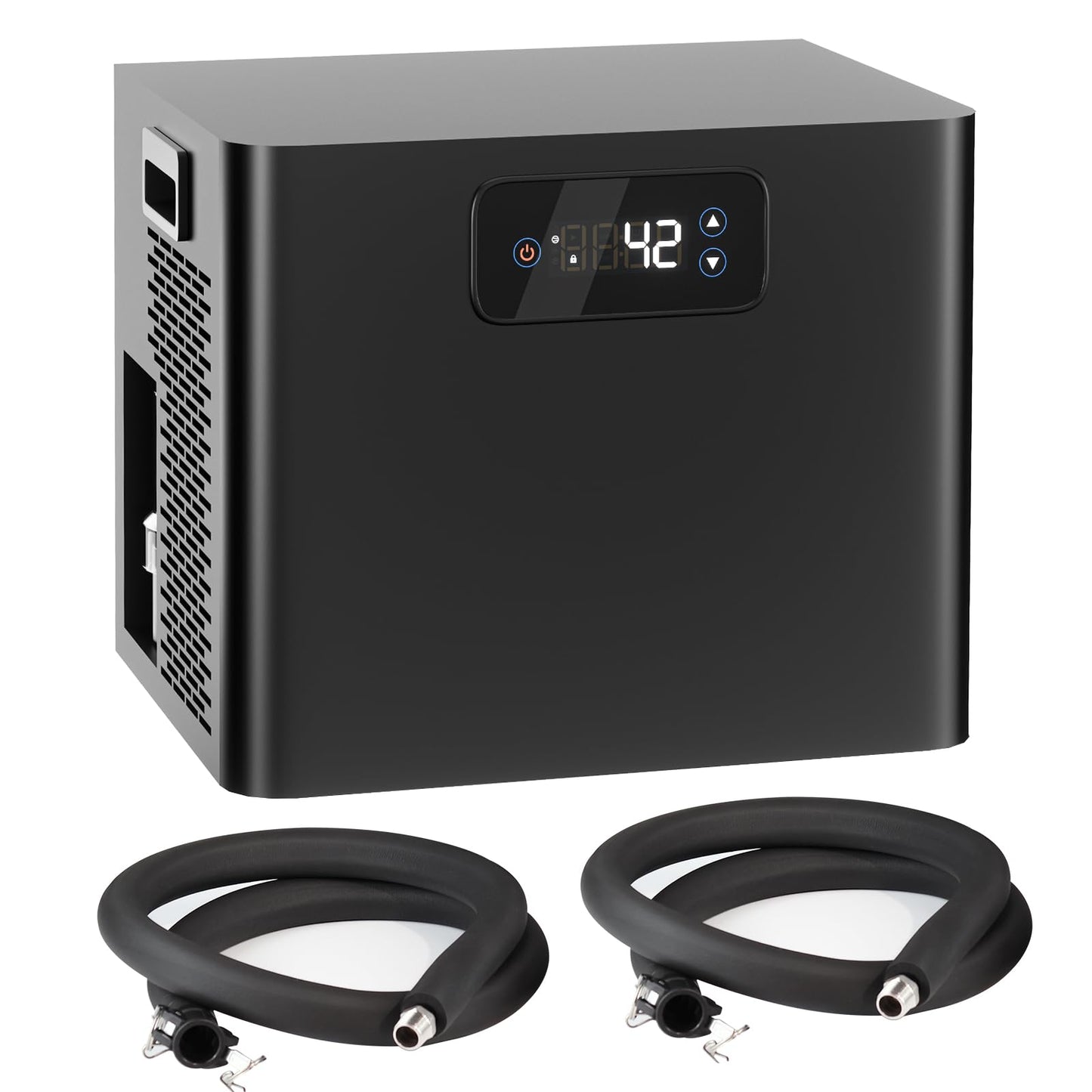 Ice Bath Water Chiller for Cold Plunge Tubs, 1/3HP Upgraded Cold Plunge Chiller with Built-in Pump & Filter, Submersible Pump, Insulated Hoses, Ideal for Cold Therapy Recovery Ice Bath Tubs 110V
