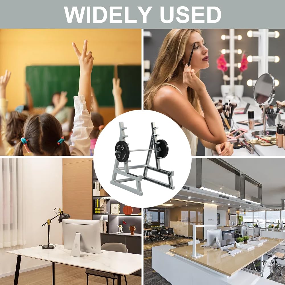 QWLWBU Barbell Rack Pen Holder, Squat Rack Pen Holder for Fitness Enthusiasts and Weightlifting Fans, Gym Theme Decorations Gift, Fun Desk Accessories (As Shown)
