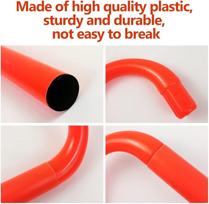 6 Pack Agility Speed Training Hurdles- 6" Detachable Agility Training Hurdles- Sports Practice Equipment for Athletes, Soccer, Basketball