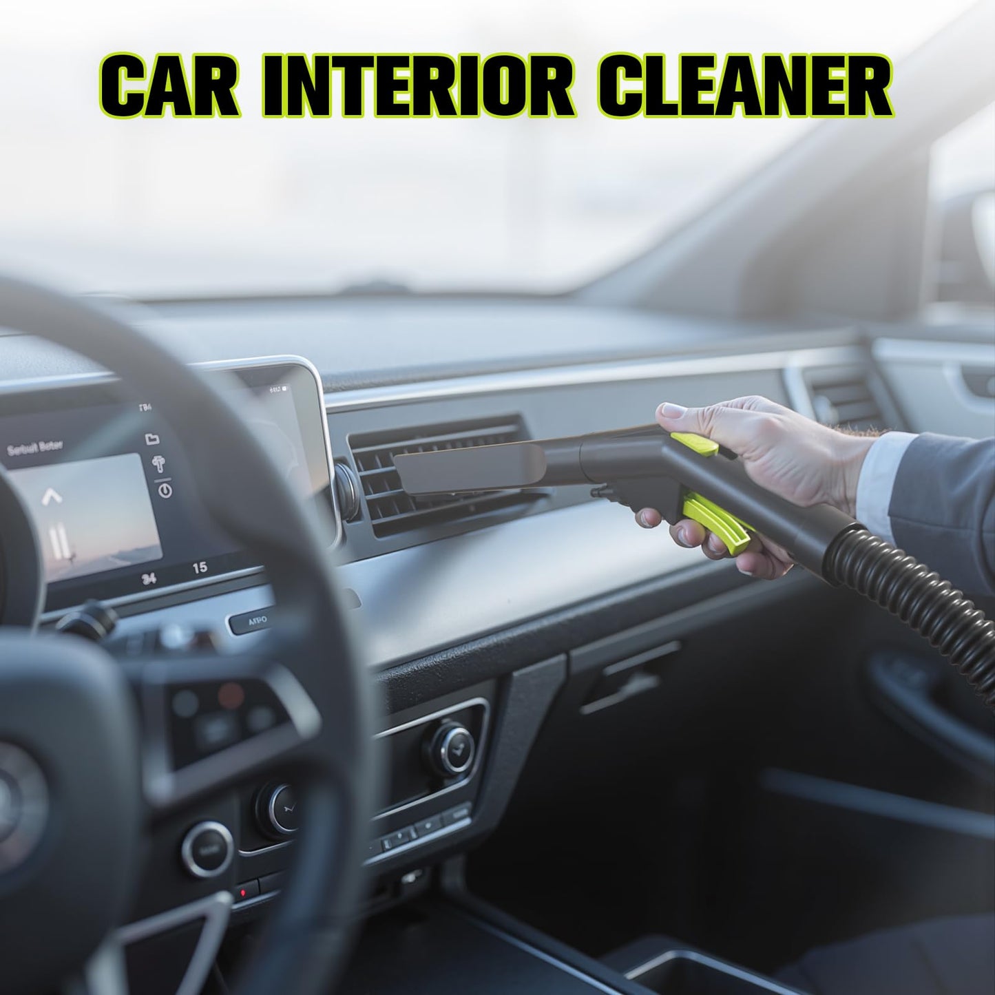 Yowmoft Extractor Vacuum Car Detailing, 4 Gallon Car shampooer Interior Cleaner, 5.5 Peak HP Wet Dry Upholstery Shampoo Vacuum Cleaner, 3 in 1 Carpet Extractor for Home/Shop (YDWM4-S)