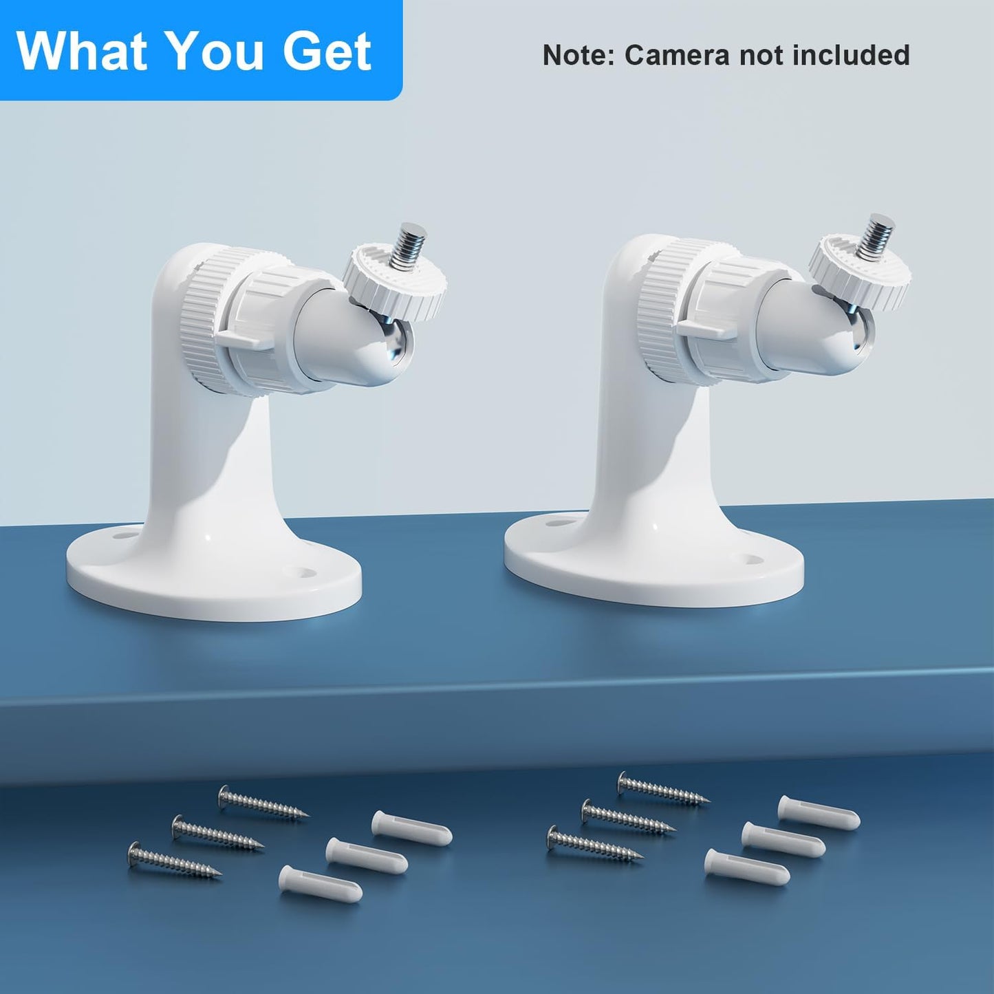 2Pack 2/3/4, Adjustable Wall Mount for Arlo Pro, Arlo Pro Arlo Ultra & Essential Spotlight Camera, No Drilling