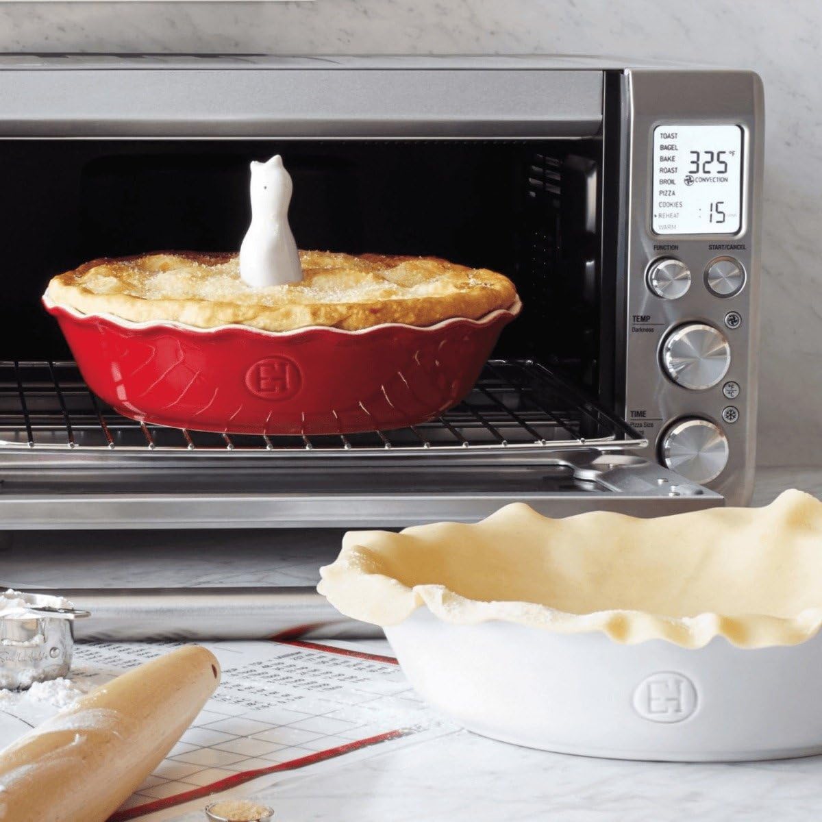 Emile Henry 9" Pie Dish - Modern Classics Collection | Rouge