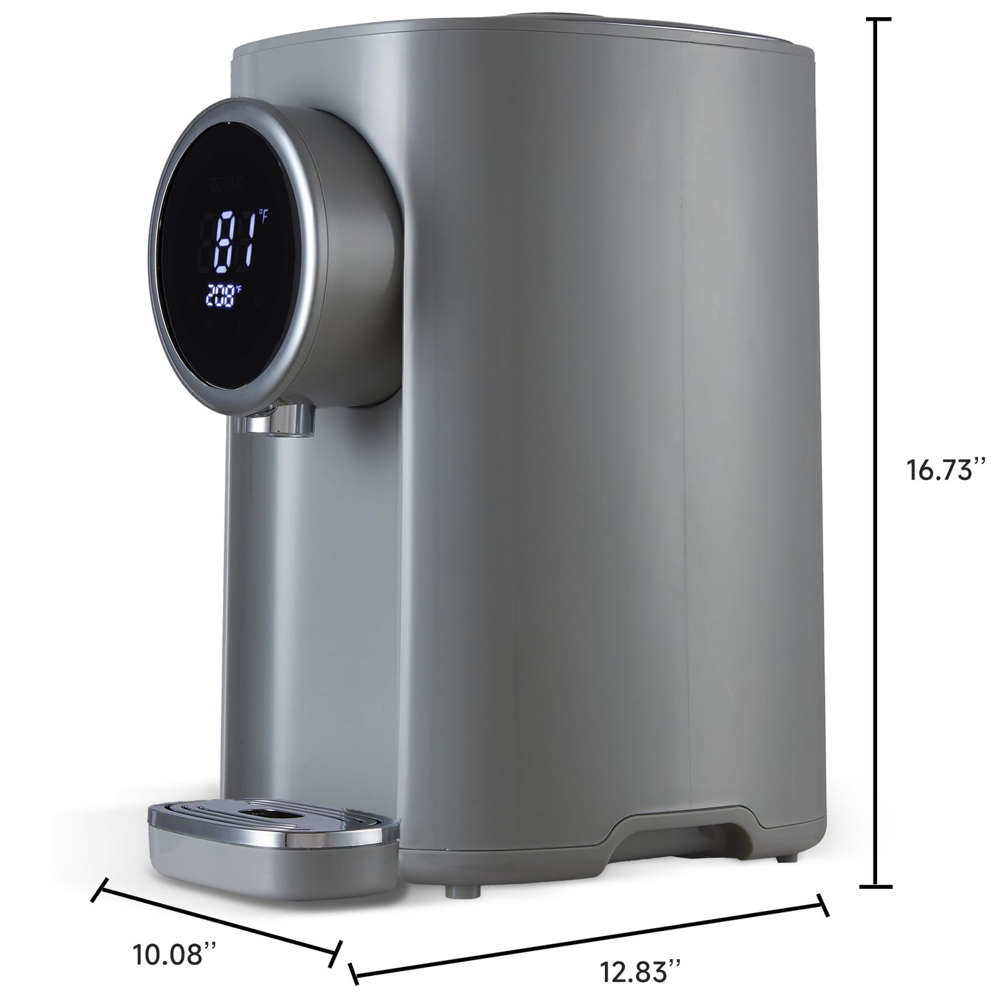 OCTAVO Water Boiler & Warmer 5 Liter, 304 Stainless Steel Water Tank, 700 Watt 6 Adjustable Water Temperature, LCD Touch Control Screen, Child Lock with Water Shortage Indicator