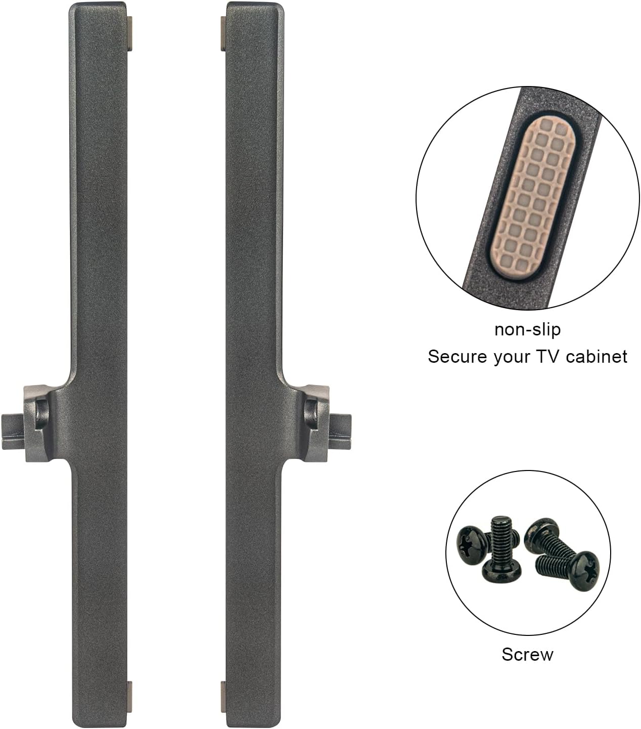 AIDITIYMI L-R-2412-01 55U6K 65U6K 55 65 Inch U6 4K TV Base Stand, TV Stand Legs Replacement Compatible with Hisense
