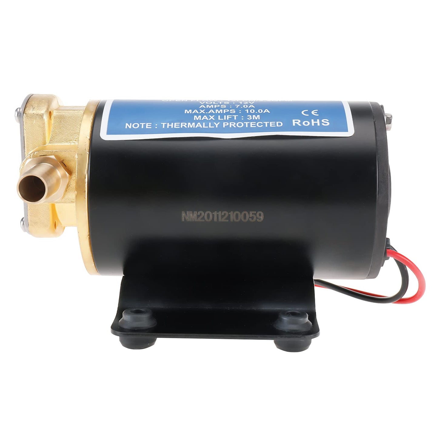 Amarine Made 12V Scavenge Impellor Gear Pump- for Diesel Fuel Scavenge Oil Transfer 3.2GPM 12LPM 6.0A (12V)