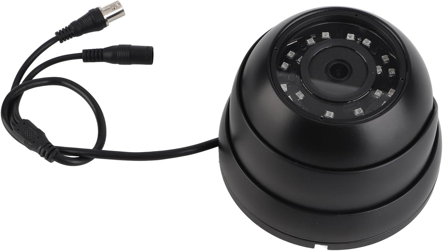 Ejoyous 1080P 120 14LED 360 Dome Camera CCTV Wide Angle Night Vision Adjustable with Audio for Bus Truck Cabin (Black)