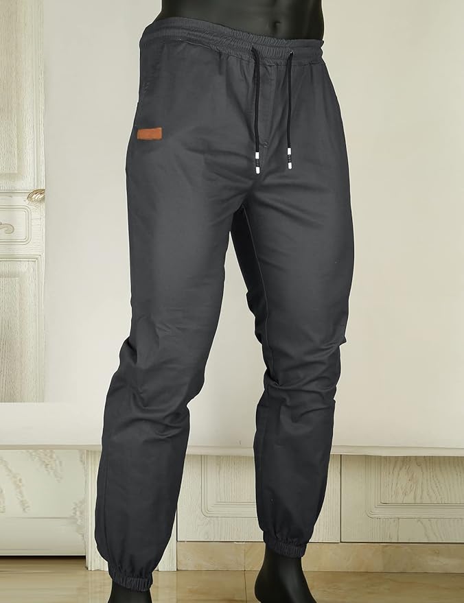 Men Joggers Chino Cargo Pants Hiking Outdoor Recreation Pants Twill Fitness Track Jogging Pants Casual Cotton Pants