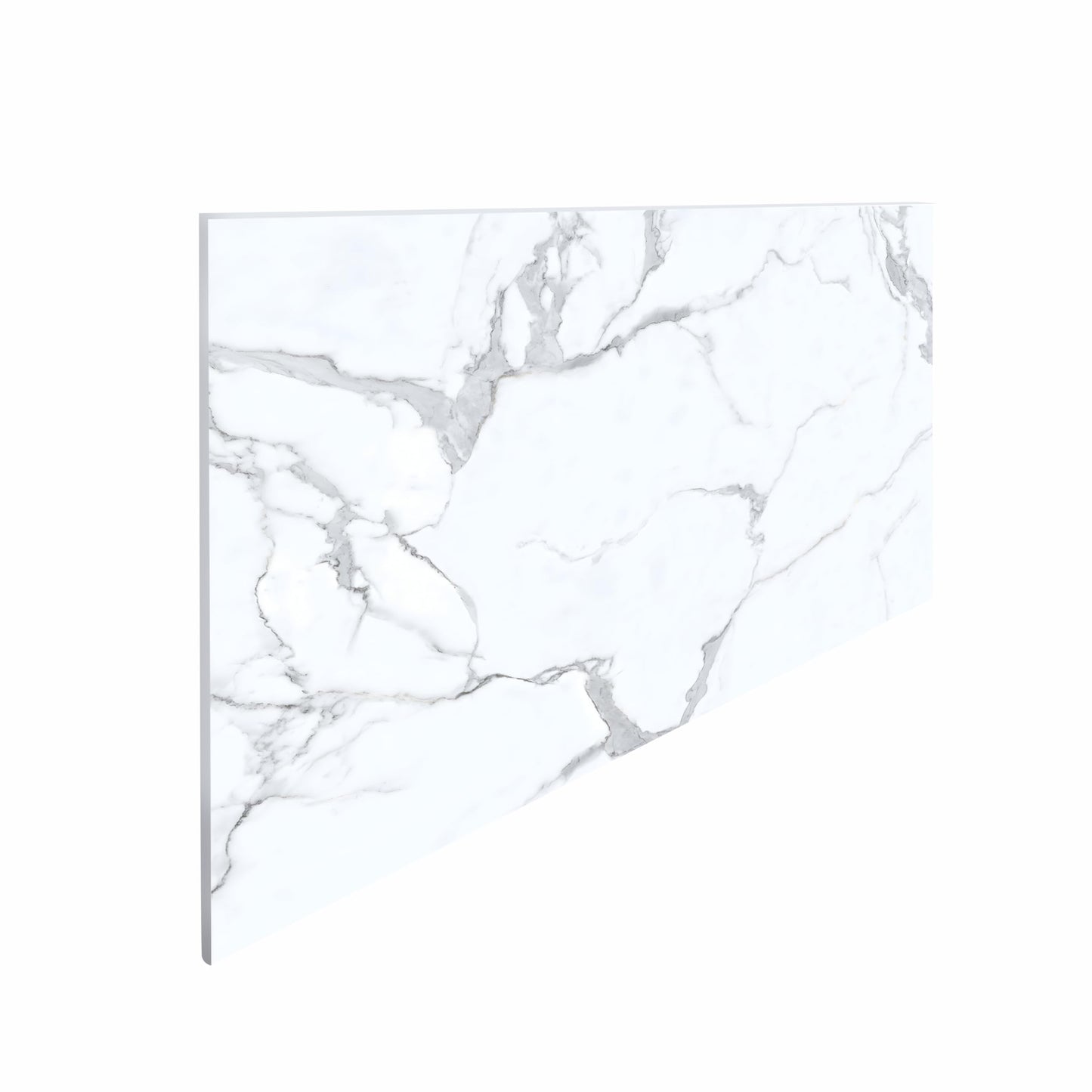 Dundee Deco Faux Marble Panels - 2 ft X 4 ft - Matte, Waterproof DIY Decorative Panels for Walls and Floors - Off-White, Grey, Tan Veins - Set of 4 - Covers 31 sq ft