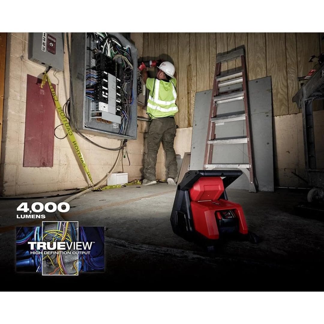 Milwaukee 2366-20 M18 ROVER Compact Lithium-Ion Dual Power 4000 Lumens Corded/ Cordless LED Flood Light (Tool Only)
