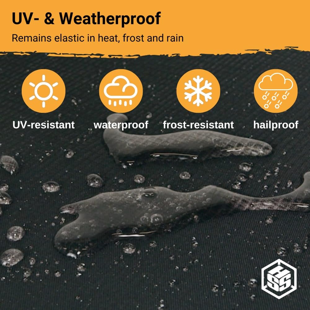 HSS EPDM Waterproofing Membrane EasyStick - 52 Mil - Reinforced - Waterproof - self-Adhesive - Longlasting flatroof Sheet - Black - 39 inch x 16 feet