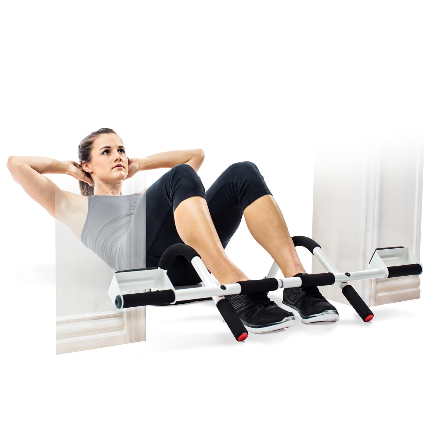 Perfect Fitness Multi-Gym Doorway Pull Up Bar and Portable Gym System, Original